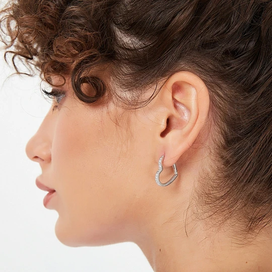 Серьги серебряные 0201503-00775 | Конго серьги купить по выгодной цене в ювелирном магазине ⭐️ «Золотая Подкова»