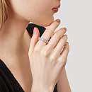 Кольцо серебряное SR-B02663 | Кольцо серебряное SR-B02663 купить по цене 11347 руб. в ювелирном магазине ⭐️ «Золотая Подкова»