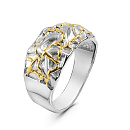 Кольцо серебряное К-11-0384W поз. | Кольцо серебряное К-11-0384W поз. купить по цене 13542 руб. в ювелирном магазине ⭐️ «Золотая Подкова»