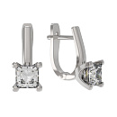 Серьги серебряные 1039022-01210 | Серьги серебряные 1039022-01210 купить по цене 3130 руб. в ювелирном магазине ⭐️ «Золотая Подкова»