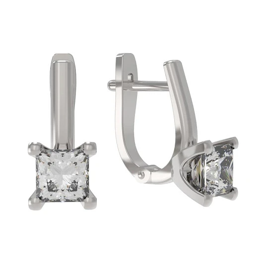 Серьги серебряные 1039022-01210 | Ювелирные изделия в сети Золотая Подкова