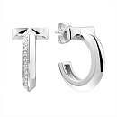 Серьги серебряные CZ-E05135-X-W-X-X-W | Серьги серебряные CZ-E05135-X-W-X-X-W купить по цене 7854 руб. в ювелирном магазине ⭐️ «Золотая Подкова»