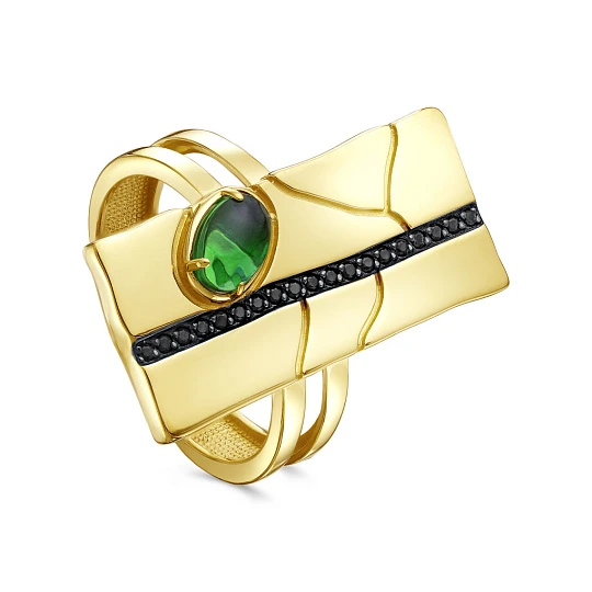 Кольцо серебряное 11-809-40487 поз. | Ювелирные изделия Женские купить по выгодной цене в ювелирном магазине ⭐️ «Золотая Подкова»