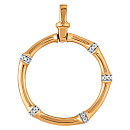 Подвеска золотая 0801684 | Подвеска золотая 0801684 купить по цене 71638 руб. в ювелирном магазине ⭐️ «Золотая Подкова»