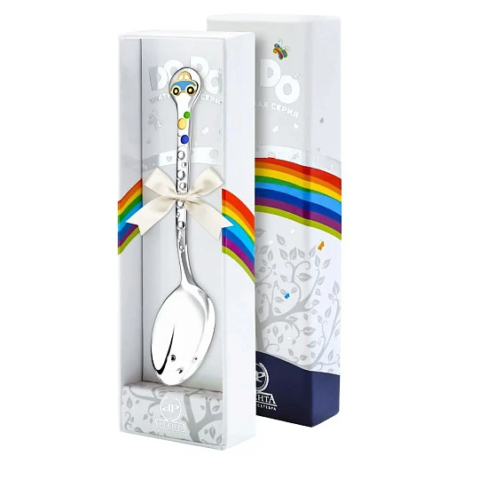 Ложка Ag 976ЛЖ05808 поз. Машинка | Ювелирные изделия в сети Золотая Подкова