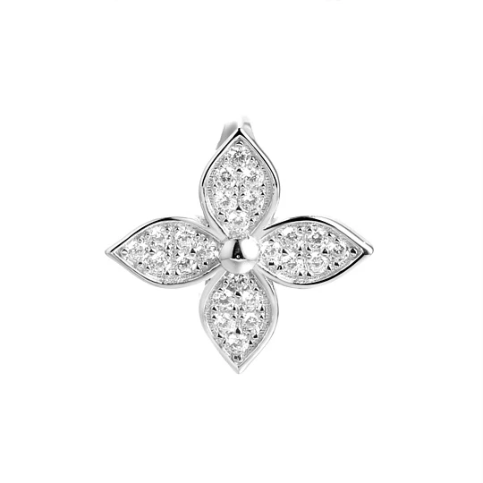 Подвеска серебряная CZ-P04037-X-W-X-X-W | Серебряные подвески и кулоны купить по выгодной цене в ювелирном магазине ⭐️ «Золотая Подкова»