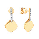 Серьги золотые Т14202В280 | Серьги золотые Т14202В280 купить по цене 34200 руб. в ювелирном магазине ⭐️ «Золотая Подкова»