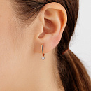 Серьги золотые 25373-100 | Серьги золотые 25373-100 купить по цене 75058 руб. в ювелирном магазине ⭐️ «Золотая Подкова»
