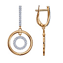 Серьги золотые С132-3876 | Серьги золотые С132-3876 купить по цене 97860 руб. в ювелирном магазине ⭐️ «Золотая Подкова»