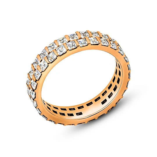 Кольцо серебряное 01069-11-090406-00 | Женские кольца дорожка купить по выгодной цене в ювелирном магазине ⭐️ «Золотая Подкова»