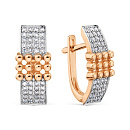 Серьги золотые Т14702В166 | Серьги золотые Т14702В166 купить по цене 91980 руб. в ювелирном магазине ⭐️ «Золотая Подкова»