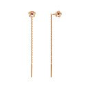 Серьги золотые 26019800 | Серьги золотые 26019800 купить по цене 17881 руб. в ювелирном магазине ⭐️ «Золотая Подкова»