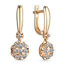 Серьги золотые 24418-100 | Серьги золотые 24418-100 купить по цене 239096 руб. в ювелирном магазине ⭐️ «Золотая Подкова»