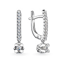 Серьги золотые 24273-200 | Серьги золотые 24273-200 купить по цене 141045 руб. в ювелирном магазине ⭐️ «Золотая Подкова»