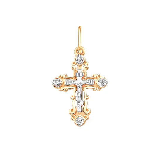 Подвеска золотая П15120463 | Ювелирные изделия Золотые кресты православные и мусульманские подвесы купить по выгодной цене в ювелирном магазине ⭐️ «Золотая Подкова»