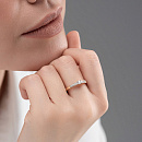 Кольцо золотое 16011-100 | Кольцо золотое 16011-100 купить по цене 56051 руб. в ювелирном магазине ⭐️ «Золотая Подкова»