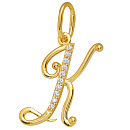 Подвеска золотая 818-00952-10-00-20-06 "К" | #default_image_alt#