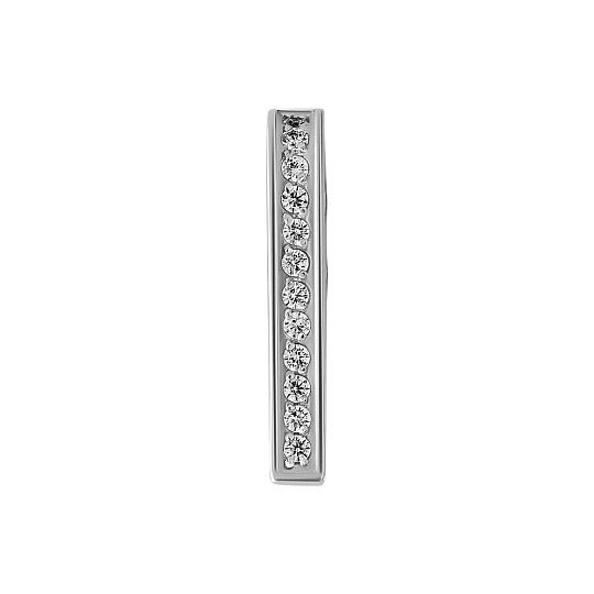 Подвеска из серебра с фианитами