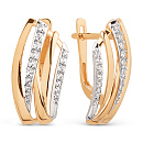 Серьги золотые 023242-1102 | Серьги золотые 023242-1102 купить по цене 60480 руб. в ювелирном магазине ⭐️ «Золотая Подкова»