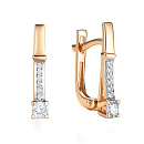 Серьги золотые 26011-100 | Серьги золотые 26011-100 купить по цене 148624 руб. в ювелирном магазине ⭐️ «Золотая Подкова»