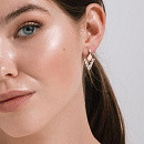 Серьги золотые 023032-1102 | Серьги золотые 023032-1102 купить по цене 83700 руб. в ювелирном магазине ⭐️ «Золотая Подкова»