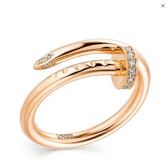 Кольцо золотое 12998-100 | Кольца с бриллиантами купить по выгодной цене в ювелирном магазине ⭐️ «Золотая Подкова»