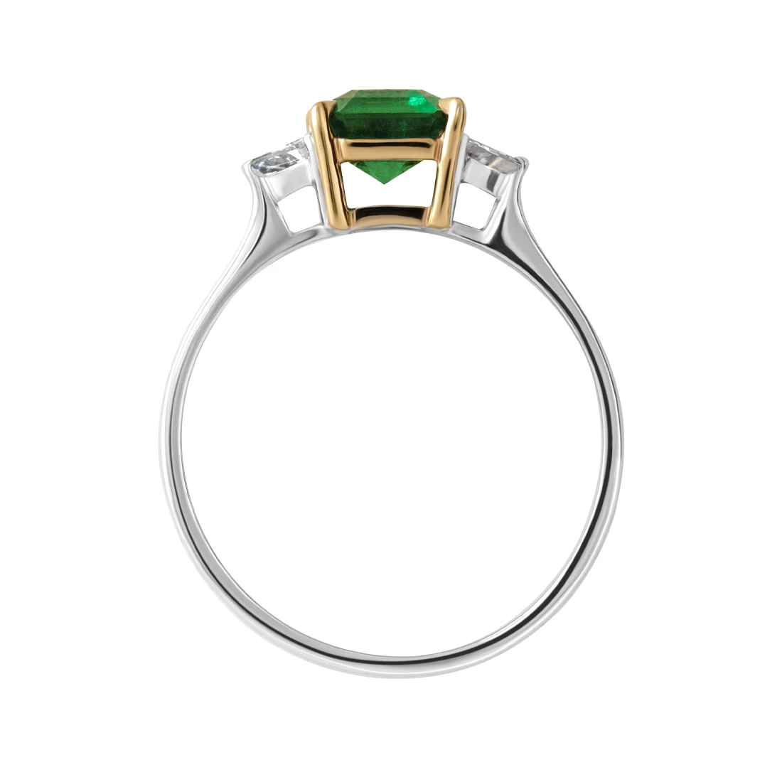 Кольцо золотое 702-00671-91-41-01-10 | Кольца с изумрудами купить по выгодной цене в ювелирном магазине ⭐️ «Золотая Подкова»