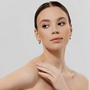 Серьги золотые 21104-102 | Серьги золотые 21104-102 купить по цене 160834 руб. в ювелирном магазине ⭐️ «Золотая Подкова»