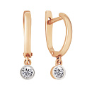 Серьги золотые 1045272-11110 | Серьги золотые 1045272-11110 купить по цене 38961 руб. в ювелирном магазине ⭐️ «Золотая Подкова»