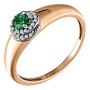 Кольцо золотое 822321Бр.Изумруд | Кольцо золотое 822321Бр.Изумруд купить по цене 105642 руб. в ювелирном магазине ⭐️ «Золотая Подкова»
