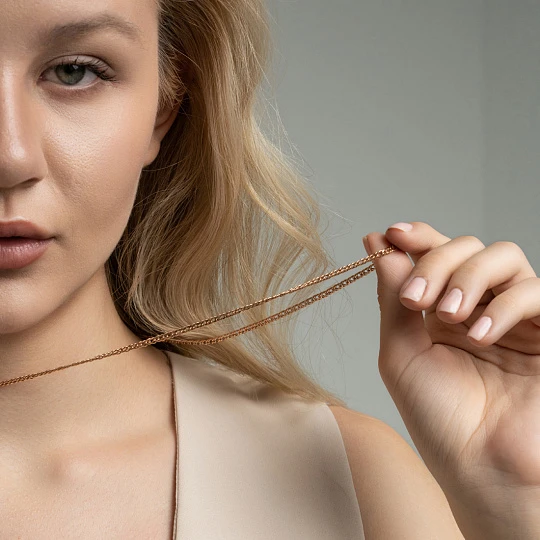 Цепь золотая ЦПРМ20512080 | Цепи купить по выгодной цене в ювелирном магазине ⭐️ «Золотая Подкова»