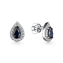 Серьги золотые 24586-202 | Серьги золотые 24586-202 купить по цене 101694 руб. в ювелирном магазине ⭐️ «Золотая Подкова»