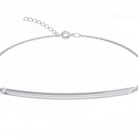 Браслет серебряный 0720699-00775 | Браслеты с фианитом купить по выгодной цене в ювелирном магазине ⭐️ «Золотая Подкова»