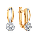 Серьги золотые Т14102В235 | Серьги золотые Т14102В235 купить по цене 258184 руб. в ювелирном магазине ⭐️ «Золотая Подкова»