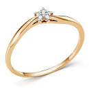 Кольцо золотое 000601-1102 | Кольцо золотое 000601-1102 купить по цене 26100 руб. в ювелирном магазине ⭐️ «Золотая Подкова»