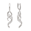 Серьги серебряные 1042252-00000 | Серьги серебряные 1042252-00000 купить по цене 5647 руб. в ювелирном магазине ⭐️ «Золотая Подкова»