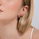 Серьги золотые 025302-1010 | Серьги золотые 025302-1010 купить по цене 44032 руб. в ювелирном магазине ⭐️ «Золотая Подкова»