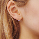 Серьги золотые С132-370М2 | Серьги золотые С132-370М2 купить по цене 25225 руб. в ювелирном магазине ⭐️ «Золотая Подкова»