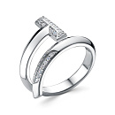 Кольцо серебряное 411-10-р | Кольцо серебряное 411-10-р купить по цене 5593 руб. в ювелирном магазине ⭐️ «Золотая Подкова»