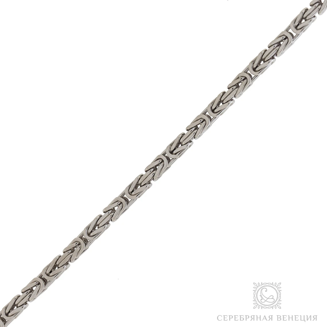 Цепь серебряная 3204R080L50 | Ювелирные изделия от бренда Серебряная Венеция 💍 купить по доступной цене в ювелирной сети «Золотая Подкова»