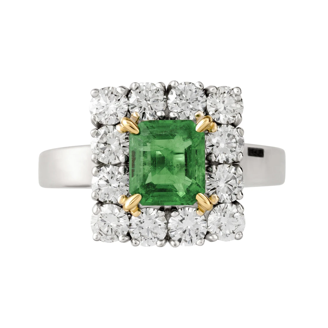 Кольцо золотое 702-00666-91-11-01-10 | Кольца с изумрудами купить по выгодной цене в ювелирном магазине ⭐️ «Золотая Подкова»