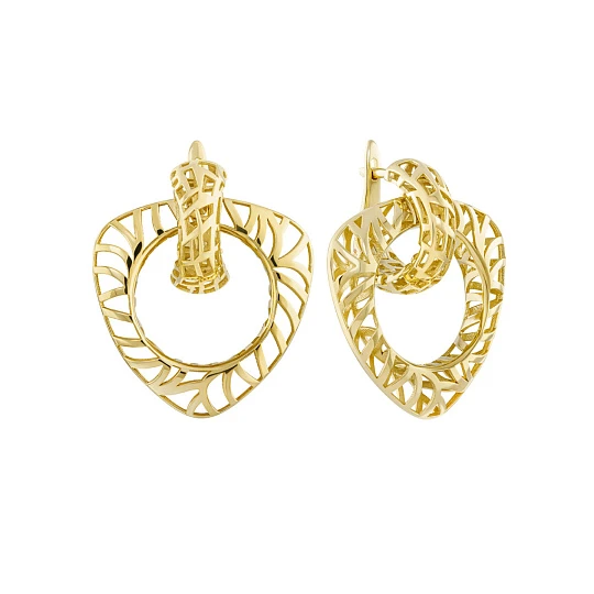 Серьги серебряные 00054-20-090501-00 поз. | Серьги без вставок купить по выгодной цене в ювелирном магазине ⭐️ «Золотая Подкова»