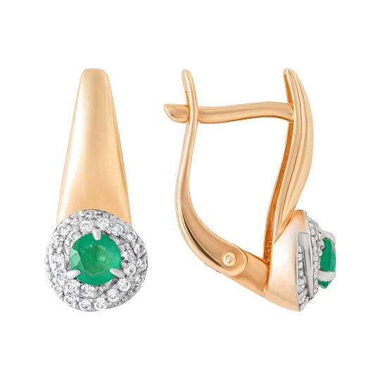 Серьги золотые 803-02321-10-11-01-00 | Серьги с изумрудами купить по выгодной цене в ювелирном магазине ⭐️ «Золотая Подкова» Серьги золотые 803-02321-10-11-01-00 | Серьги с изумрудами купить по выгодной цене в ювелирном магазине ⭐️ «Золотая Подкова»