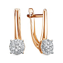 Серьги золотые С2827-120 | Серьги золотые С2827-120 купить по цене 119756 руб. в ювелирном магазине ⭐️ «Золотая Подкова»