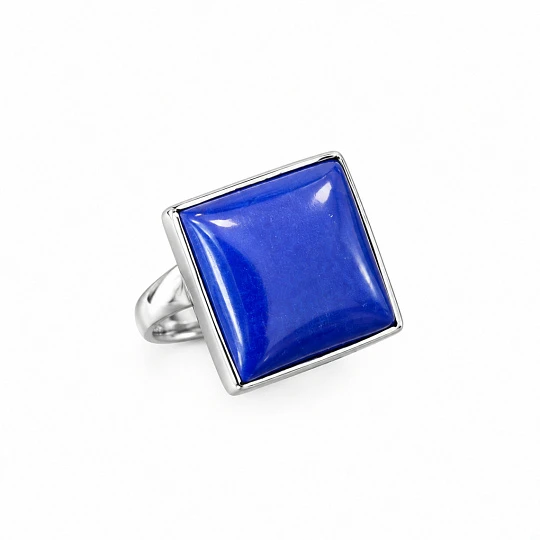 Кольцо из серебра с лазуритом