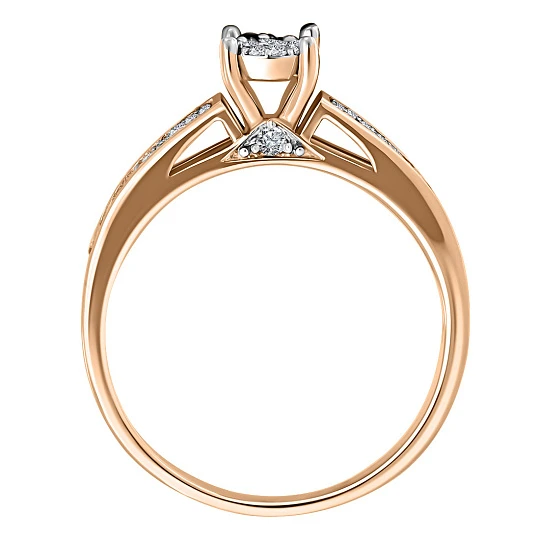 Кольцо золотое 822176Л.Бр. | Ювелирные изделия в сети Золотая Подкова