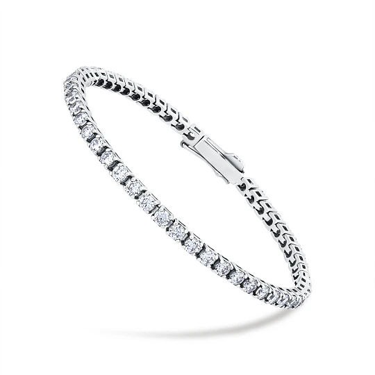 Браслет серебряный 00482-63-090106-00 | Браслеты с фианитом купить по выгодной цене в ювелирном магазине ⭐️ «Золотая Подкова»