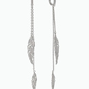 Серьги серебряные 1041572-00000 | Серьги серебряные 1041572-00000 купить по цене 6468 руб. в ювелирном магазине ⭐️ «Золотая Подкова»