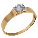 Кольцо золотое 802-01945-10-00-20-00 | Кольцо золотое 802-01945-10-00-20-00 купить по цене 38250 руб. в ювелирном магазине ⭐️ «Золотая Подкова»