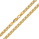 Цепь серебряная БИ-0955поз. Бисмарк | Цепь серебряная БИ-0955поз. Бисмарк купить по цене 17120 руб. в ювелирном магазине ⭐️ «Золотая Подкова»